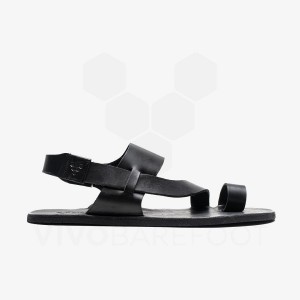 Vivobarefoot Opanka Sandal Lifestyle Schuhe Damen Schwarz | CH134IR